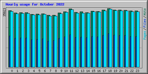 Hourly usage for October 2022