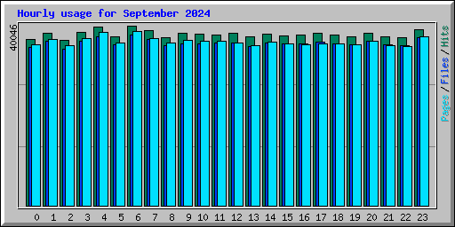Hourly usage for September 2024
