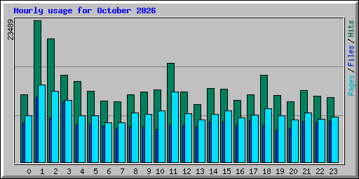Hourly usage for October 2026